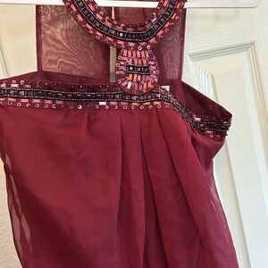 Charlotte Russe burgundy-wine
